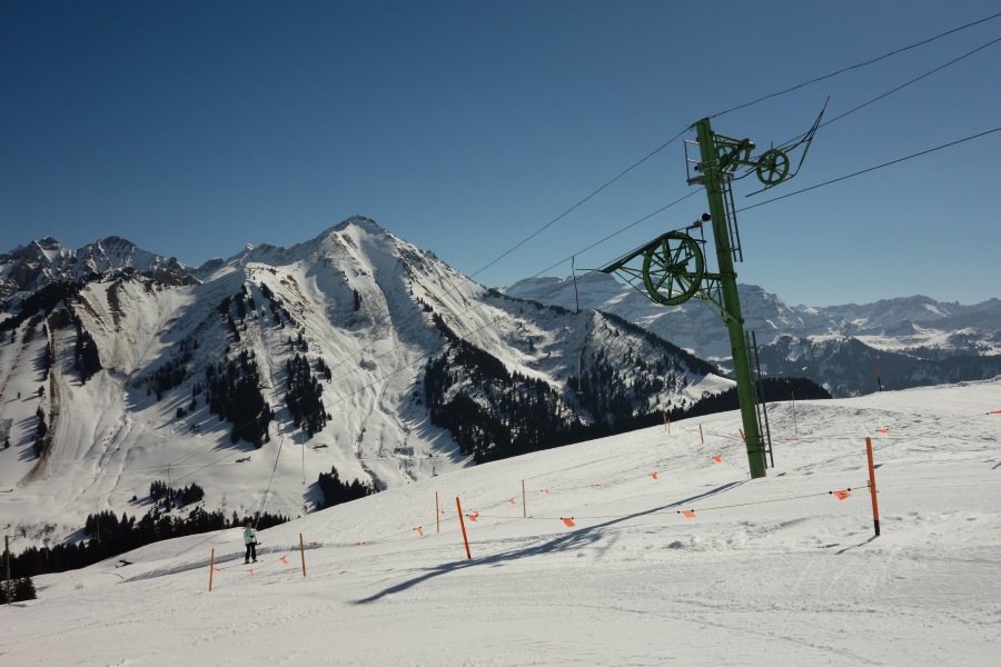 Schlepplift Parchets 1, März 2014