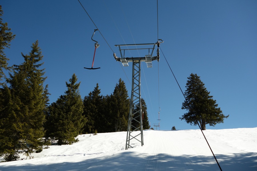 Schlepplift Pra Cornet, März 2014