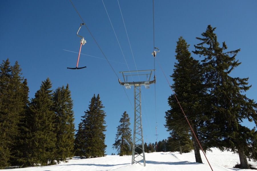 Schlepplift Pra Cornet, März 2014