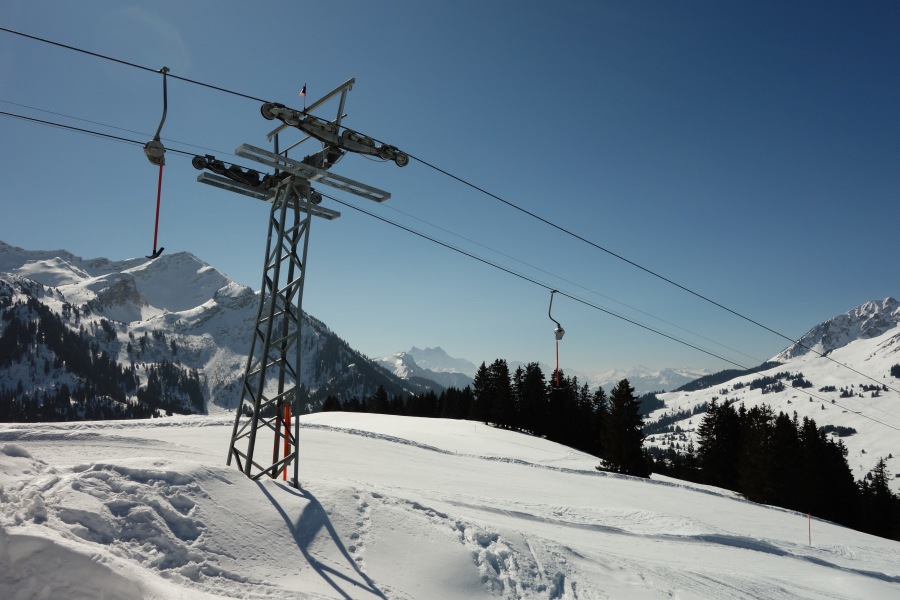 Schlepplift Pra Cornet, März 2014