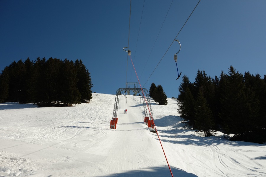 Schlepplift Les Erasis, März 2014