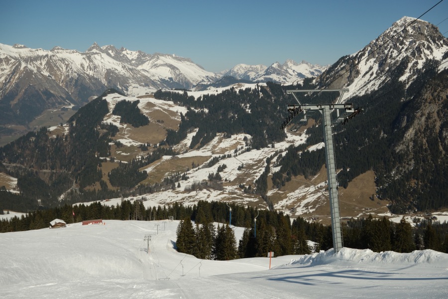 Schlepplift Mosette, März 2014