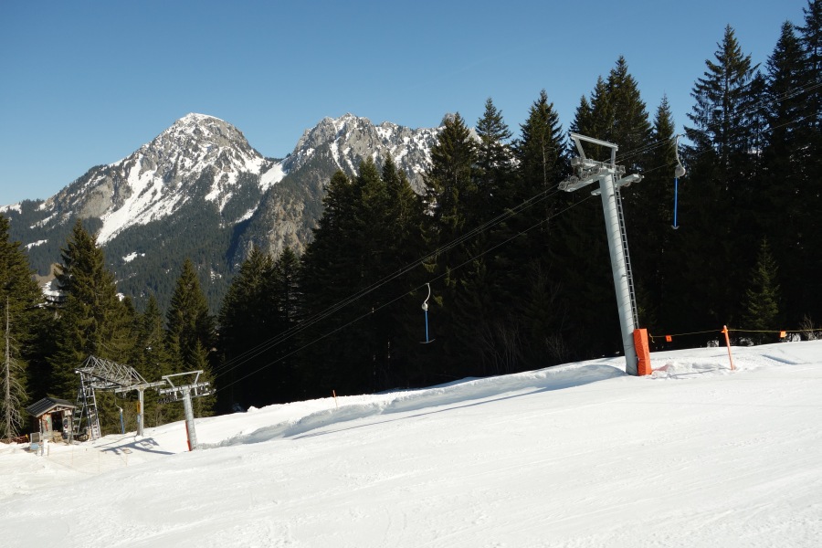 Schlepplift Mosette, März 2014