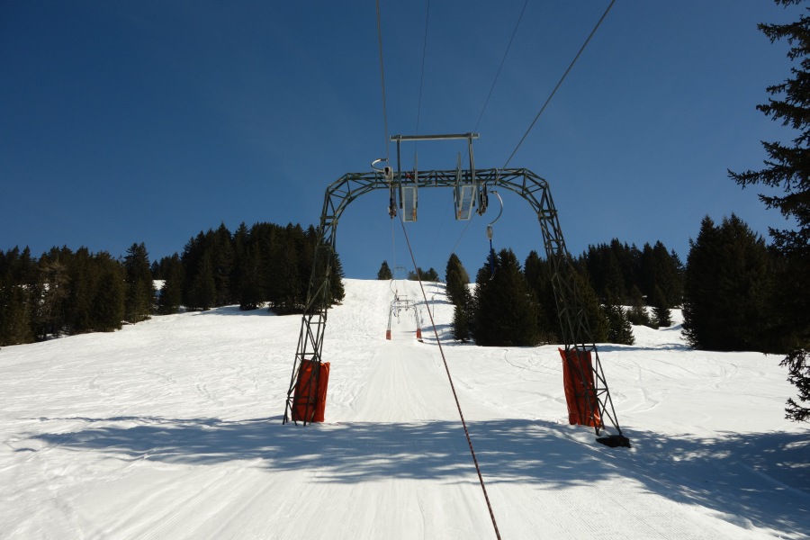 Schlepplift Les Erasis, März 2014