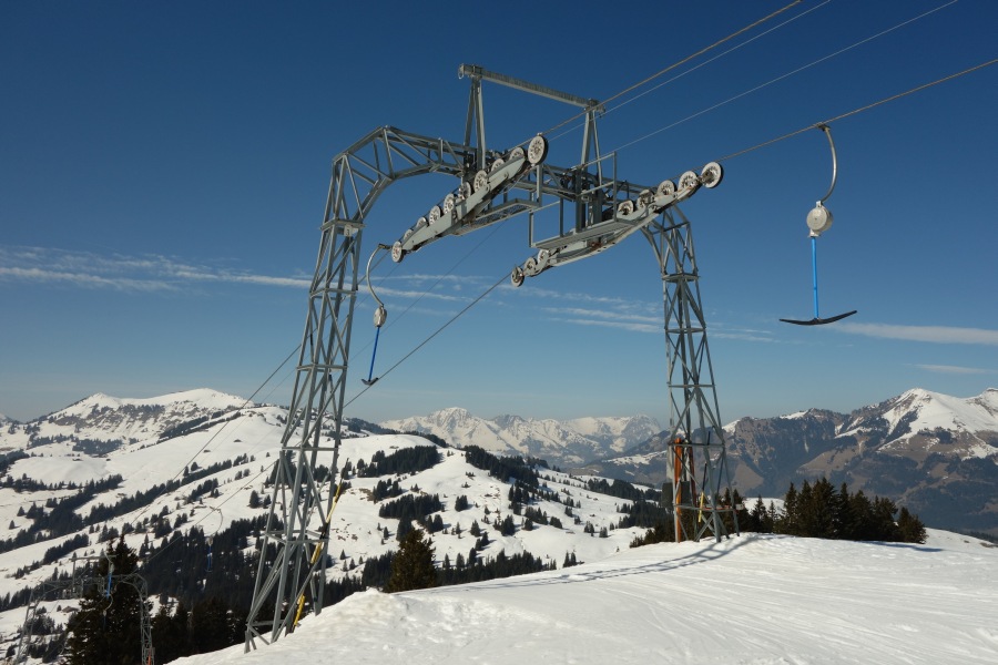 Schlepplift Les Erasis, März 2014