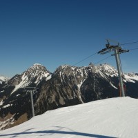 Schlepplift Mosette, eine der ersten eigenen Anlagen der Firma Bartholet, März 2014