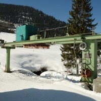Talstation des Schlepplifts Arsat, März 2014