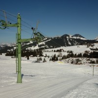 Schlepplift Crétex, März 2014