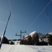 Schlepplift Crétex, März 2014