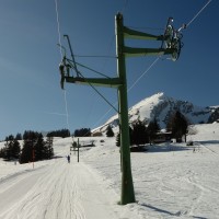 Schlepplift Crétex, März 2014