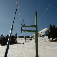 Schlepplift Crétex, März 2014