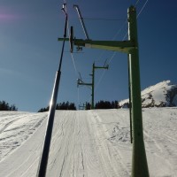 Schlepplift Crétex, März 2014