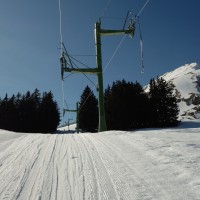 Schlepplift Crétex, März 2014