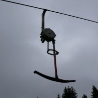 Gehänge am Schlepplift La Cierne, März 2008