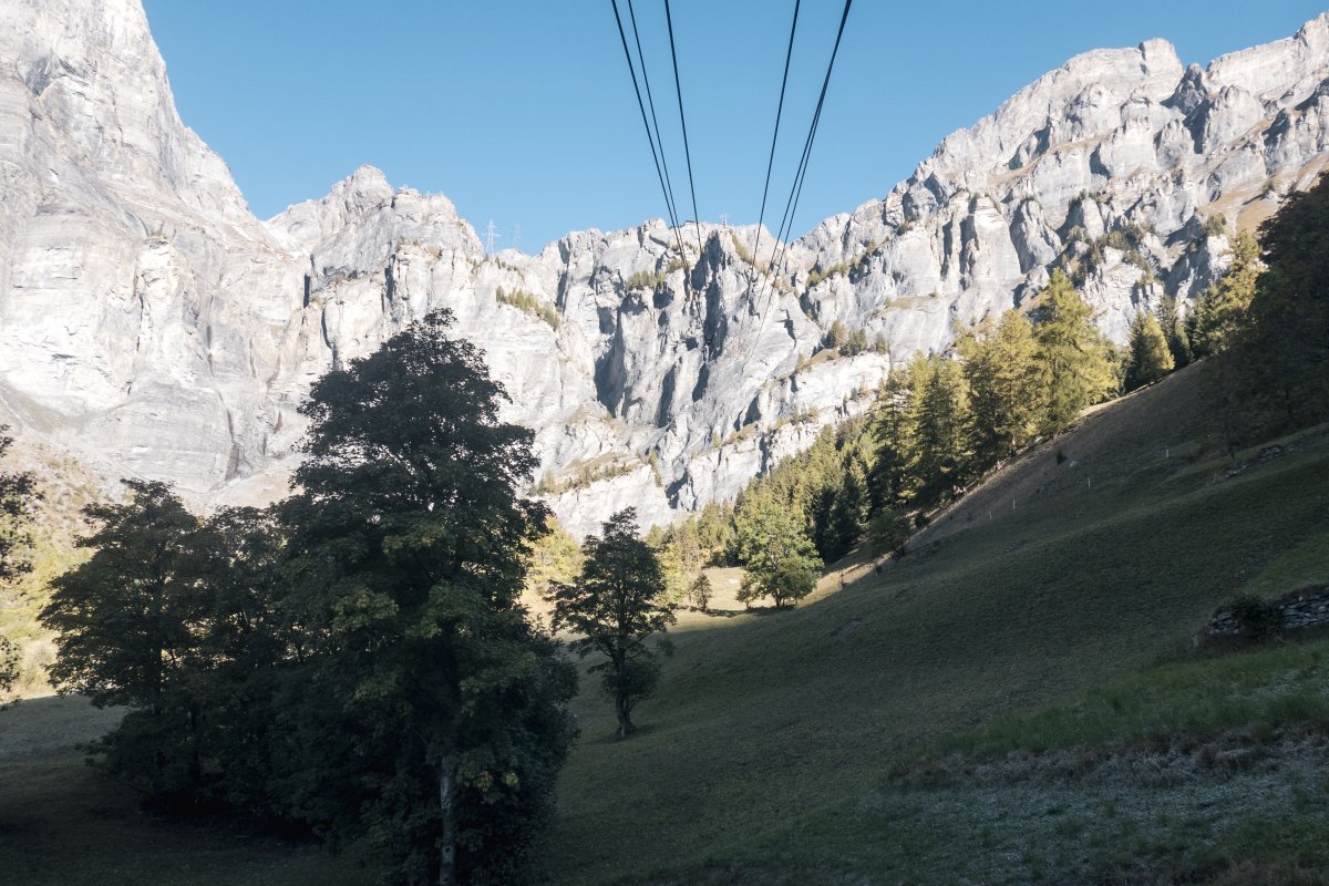 Luftseilbahn Leukerbad-Gemmipass, Oktober 2021