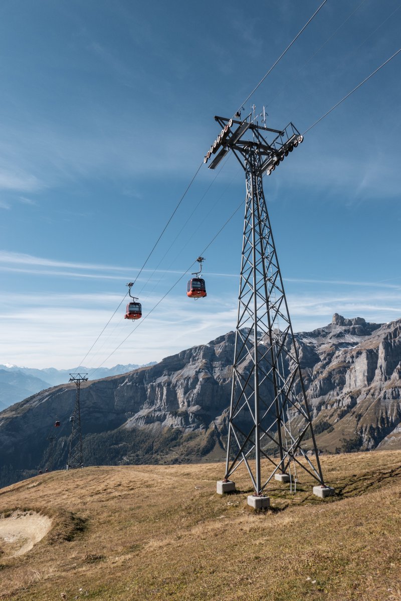 Kabinenbahn Torrentalp-Rinderhütte, Oktober 2021
