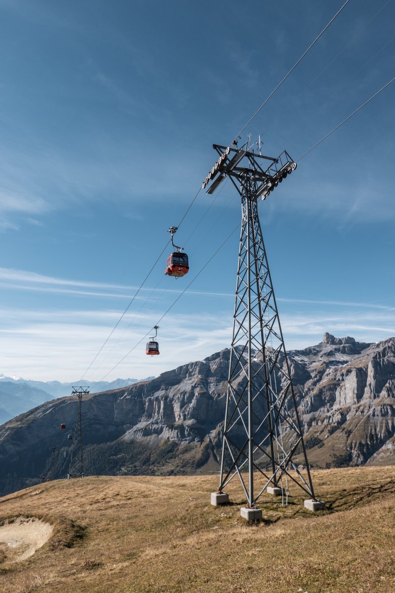 Kabinenbahn Torrentalp-Rinderhütte, Oktober 2021