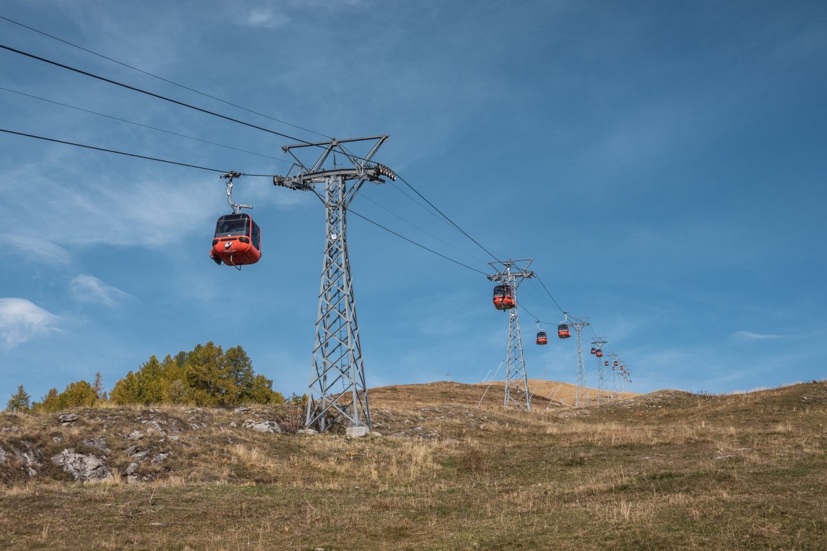Kabinenbahn Torrentalp-Rinderhütte, Oktober 2021
