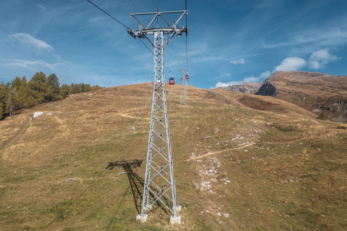 Kabinenbahn Torrentalp-Rinderhütte, Oktober 2021