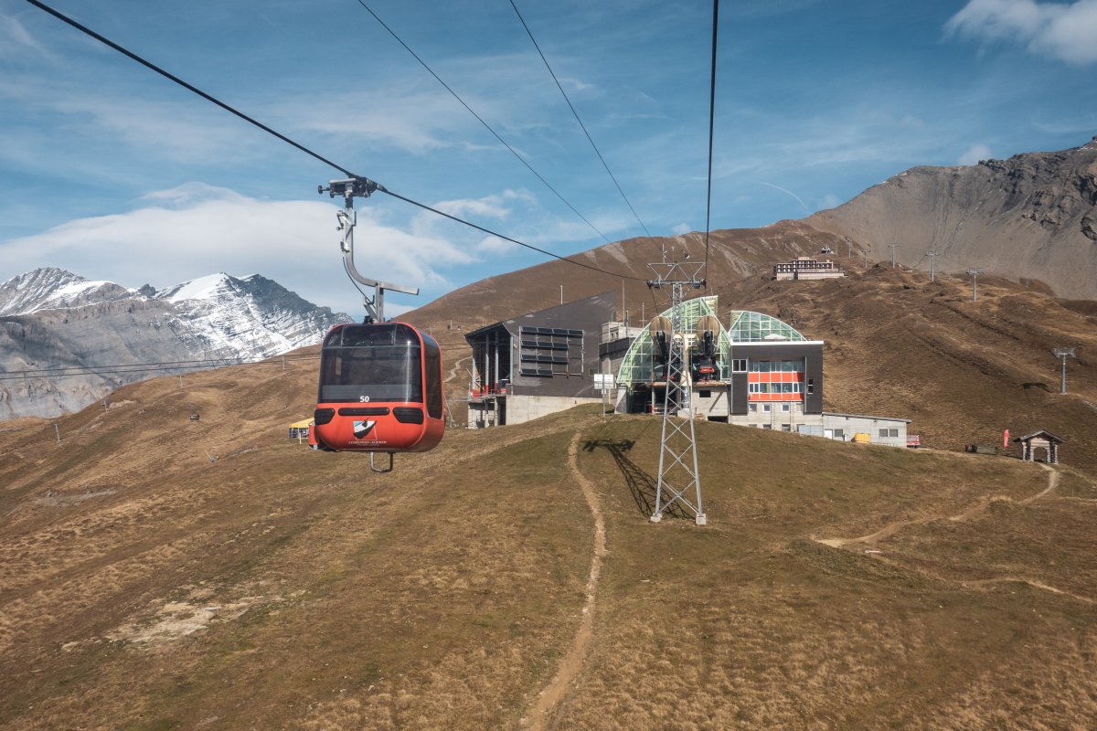 Kabinenbahn Torrentalp-Rinderhütte, Oktober 2021