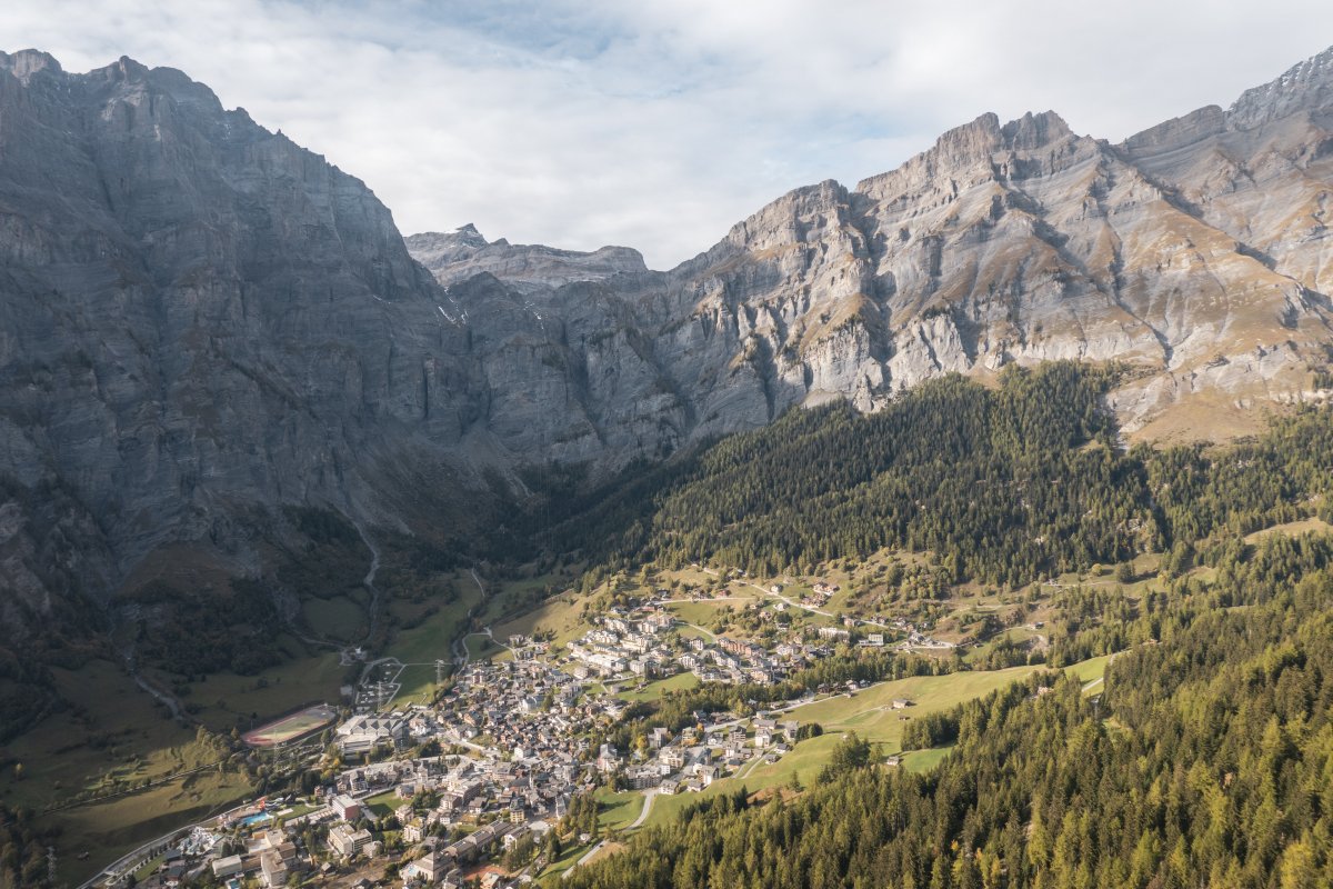 Leukerbad mit Gemmipass, Oktober 2021