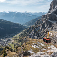 Luftseilbahn Leukerbad-Gemmipass, Oktober 2021