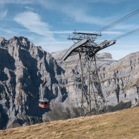 Luftseilbahn Leukerbad-Rinderhütte, Oktober 2021