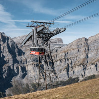 Luftseilbahn Leukerbad-Rinderhütte, Oktober 2021