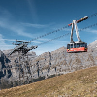 Luftseilbahn Leukerbad-Rinderhütte, Oktober 2021