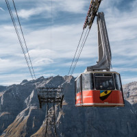Luftseilbahn Leukerbad-Rinderhütte, Oktober 2021