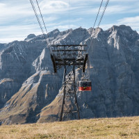 Luftseilbahn Leukerbad-Rinderhütte, Oktober 2021