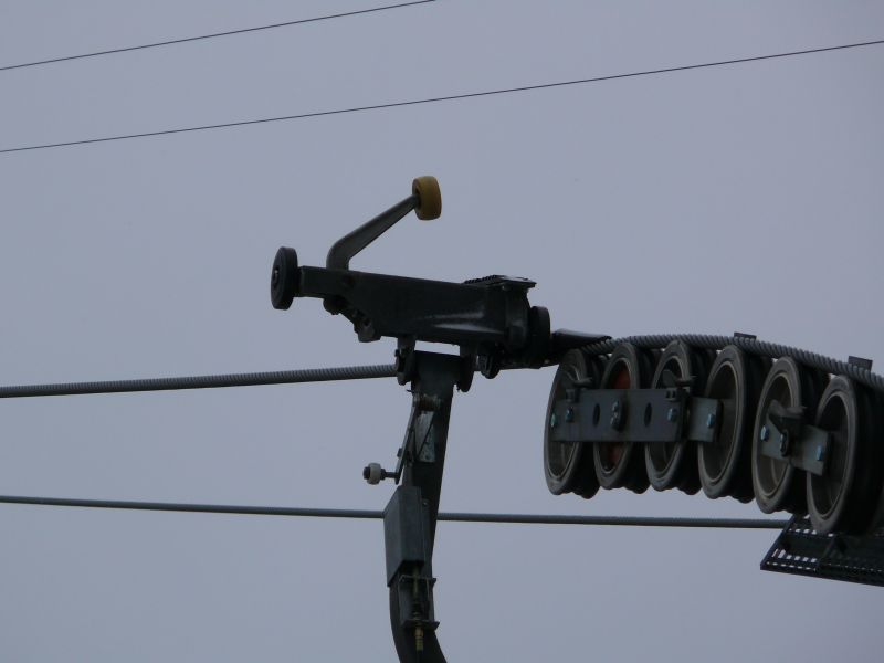 Creissels-Klemme an der Kabinenbahn Berneuse, März 2008