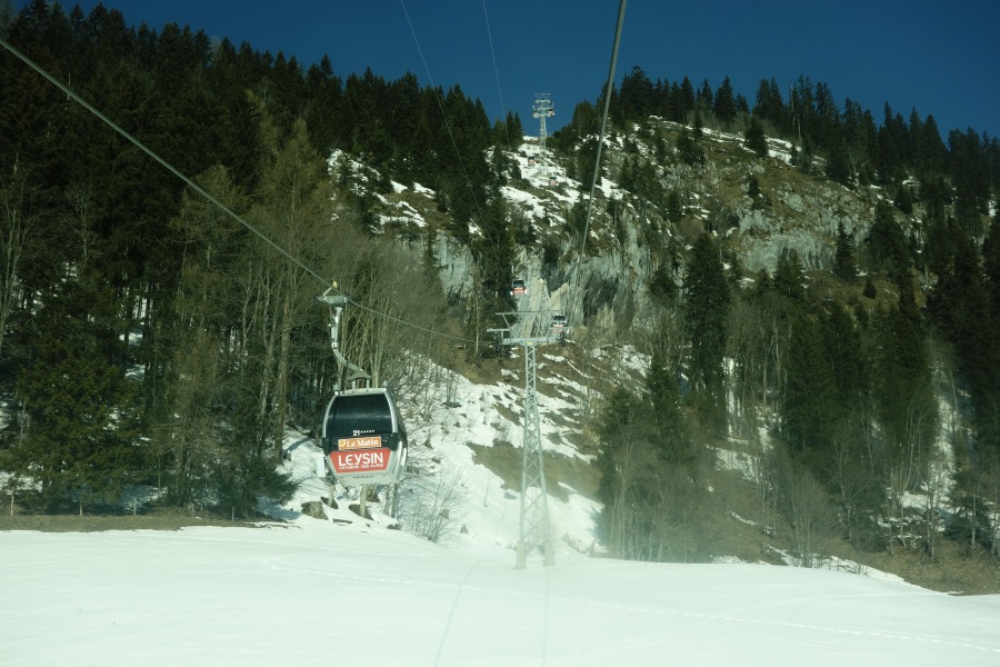 Kabinenbahn Leysin-Berneuse, März 2014