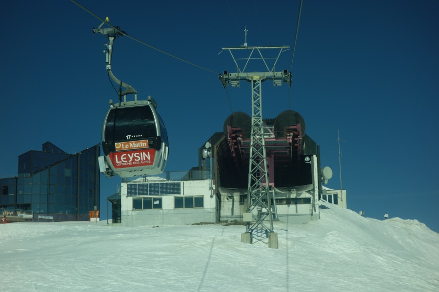 Kabinenbahn Leysin-Berneuse, März 2014