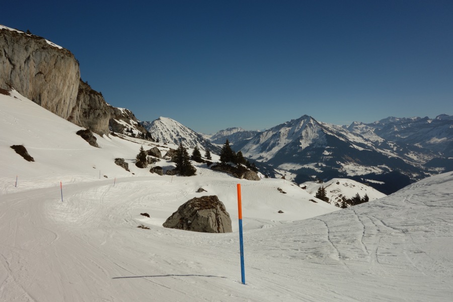 Abfahrt Tête d'Aï-Mayen, März 2014