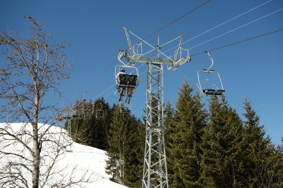 Sesselbahn Solepraz-Les Ars, März 2014