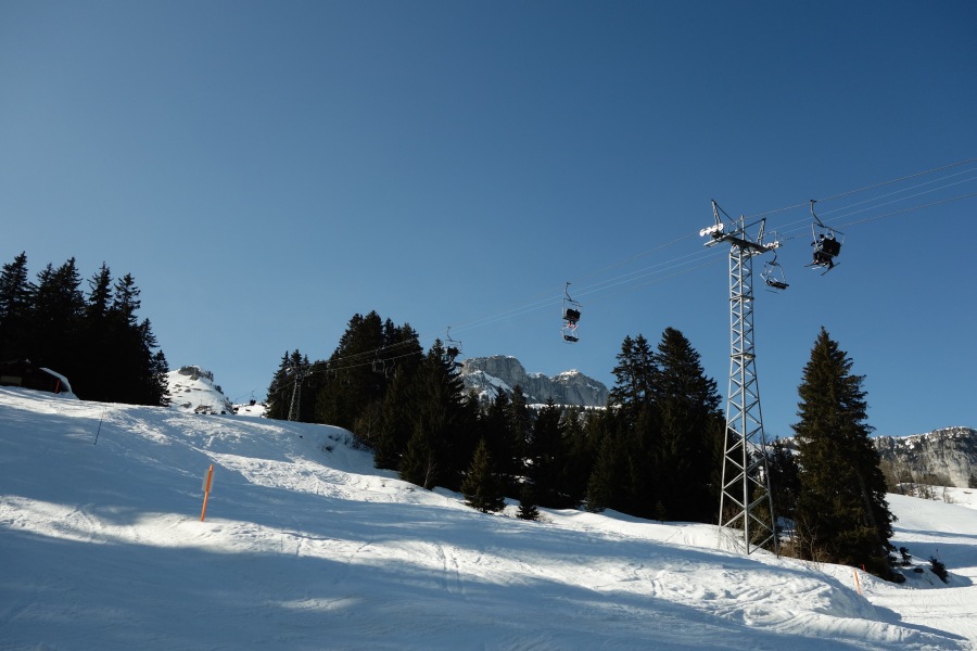 Sesselbahn Choulet-Le Fer, März 2014