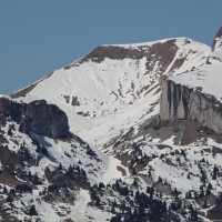 Blick zur Sesselbahn Chaux de Mont von Garaventa, März 2011