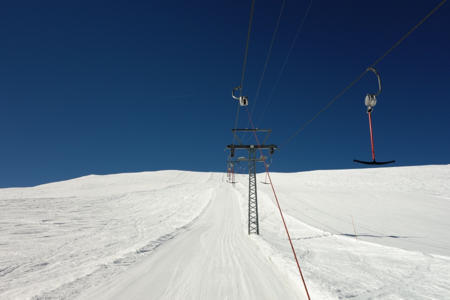 Schlepplift Chaux de Bavon, März 2014
