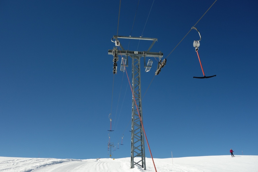 Schlepplift Chaux de Bavon, März 2014