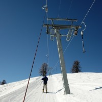 Schlepplift La Vardette, März 2014