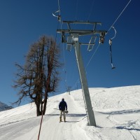 Schlepplift La Vardette, März 2014