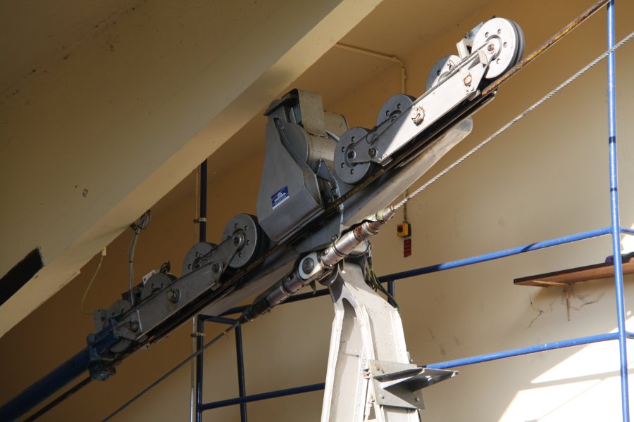 Laufwerk der Luftseilbahn Arsizio-Serpiano, Oktober 2010