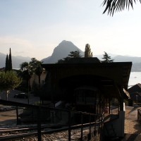 Talstation der Standseilbahn Cassarate-Monte Bré, zweite Sektion, Oktober 2010
