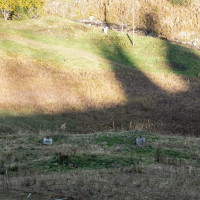 Fundamente des ehemaligen Schlepplifts Dundelbach-Turren, Oktober 2022