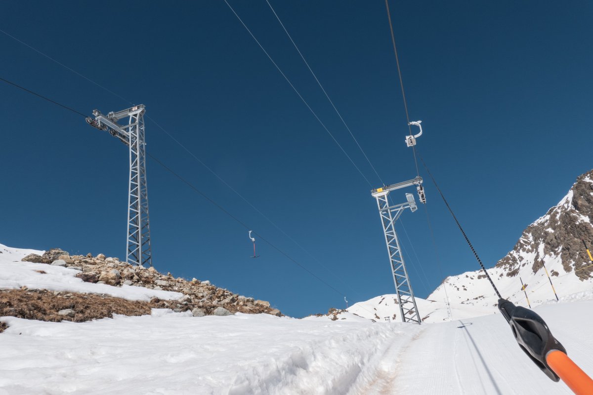 Schlepplift Madrisa, März 2022