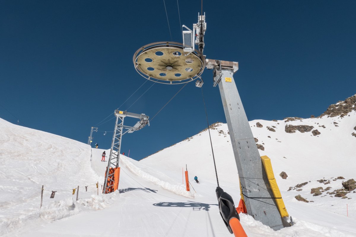 Kurve am Schlepplift Madrisa