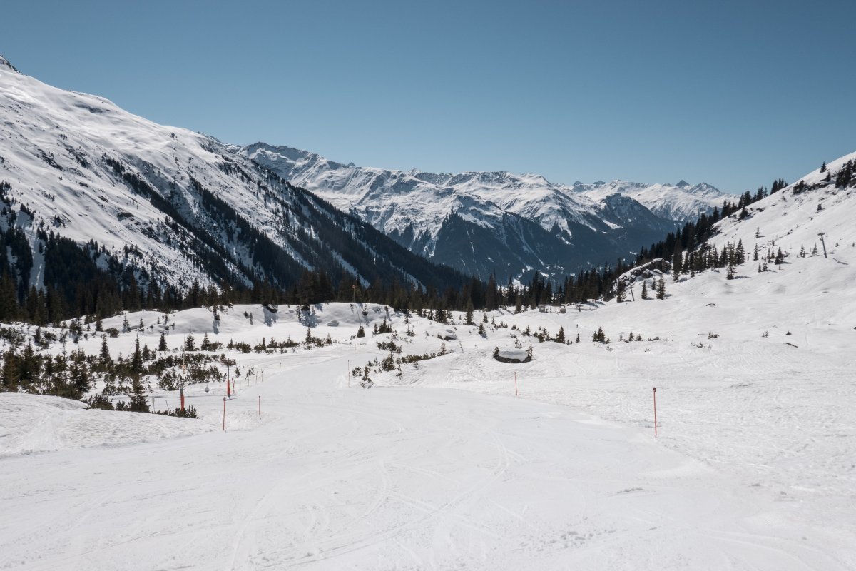 Skipiste in Davos-Klosters