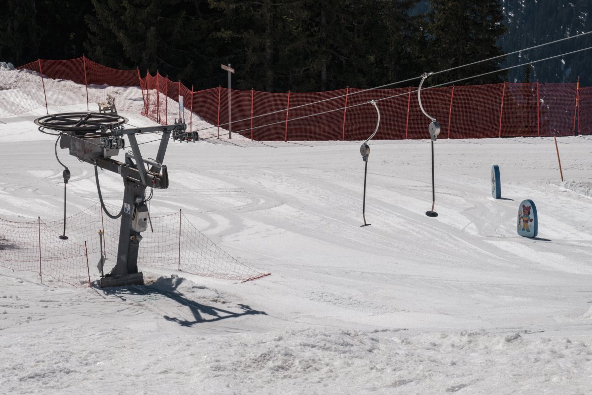 Talstation des Schlepplifts Heid, März 2022