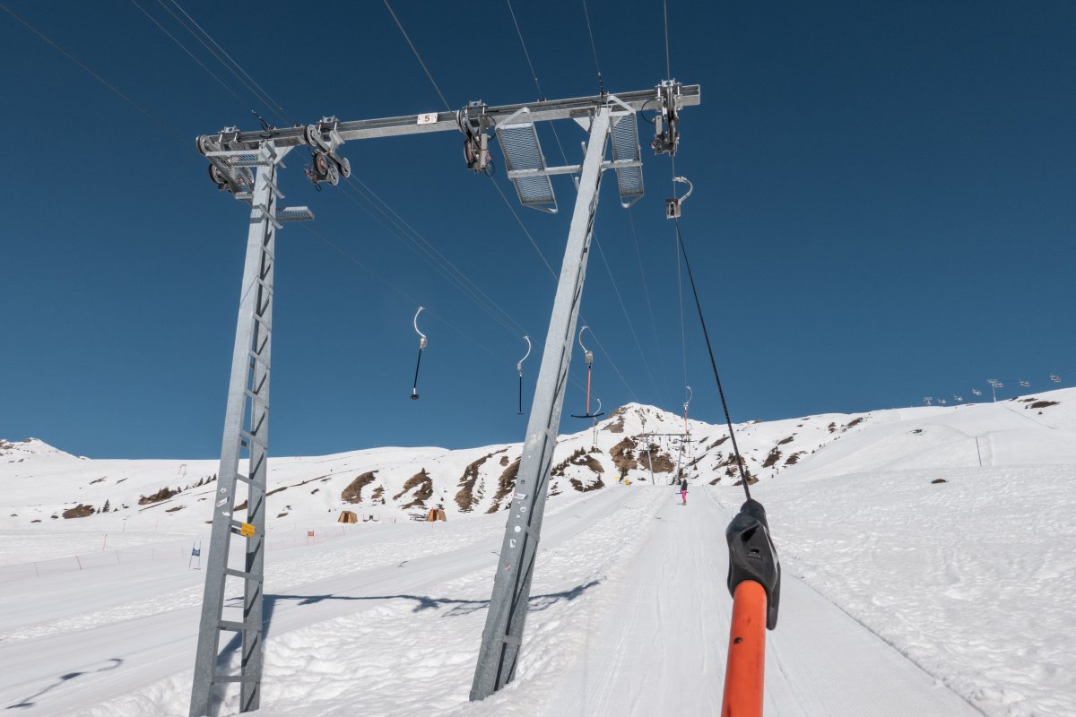 Schlepplifte Albeina, März 2022